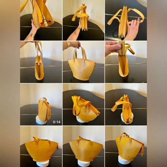 Louis Vuitton Authentic Luxury Vintage Retro Minimalist Epi Saint Jacques Bag - Picture 17 of 17